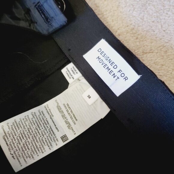 Selected Femme Movement Black High Rise Flare Stretch Trousers M - Picture 5 of 6